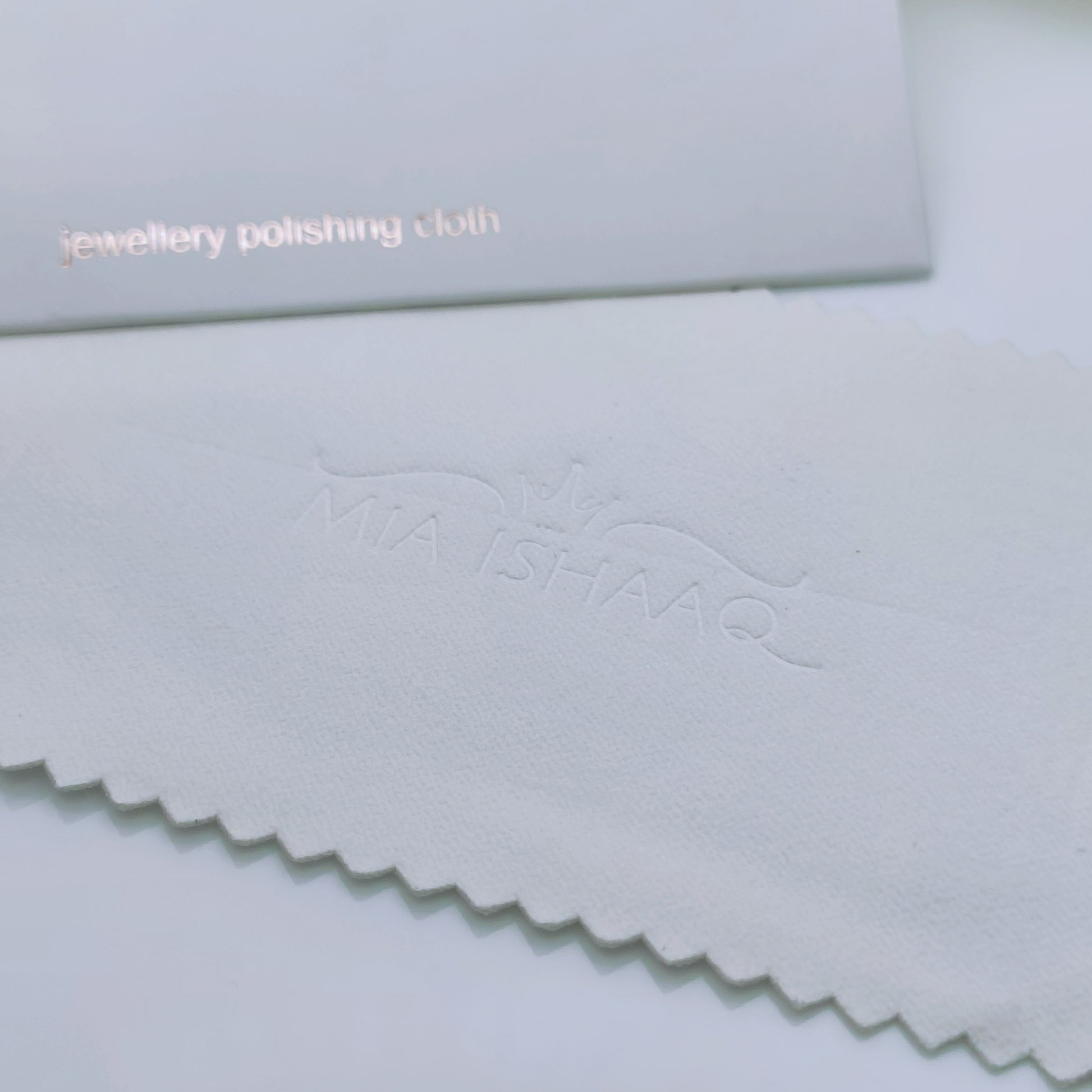 Silver jewellery polishing cloth and cleaner - Mia Ishaaq