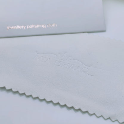 Silver jewellery polishing cloth and cleaner - Mia Ishaaq