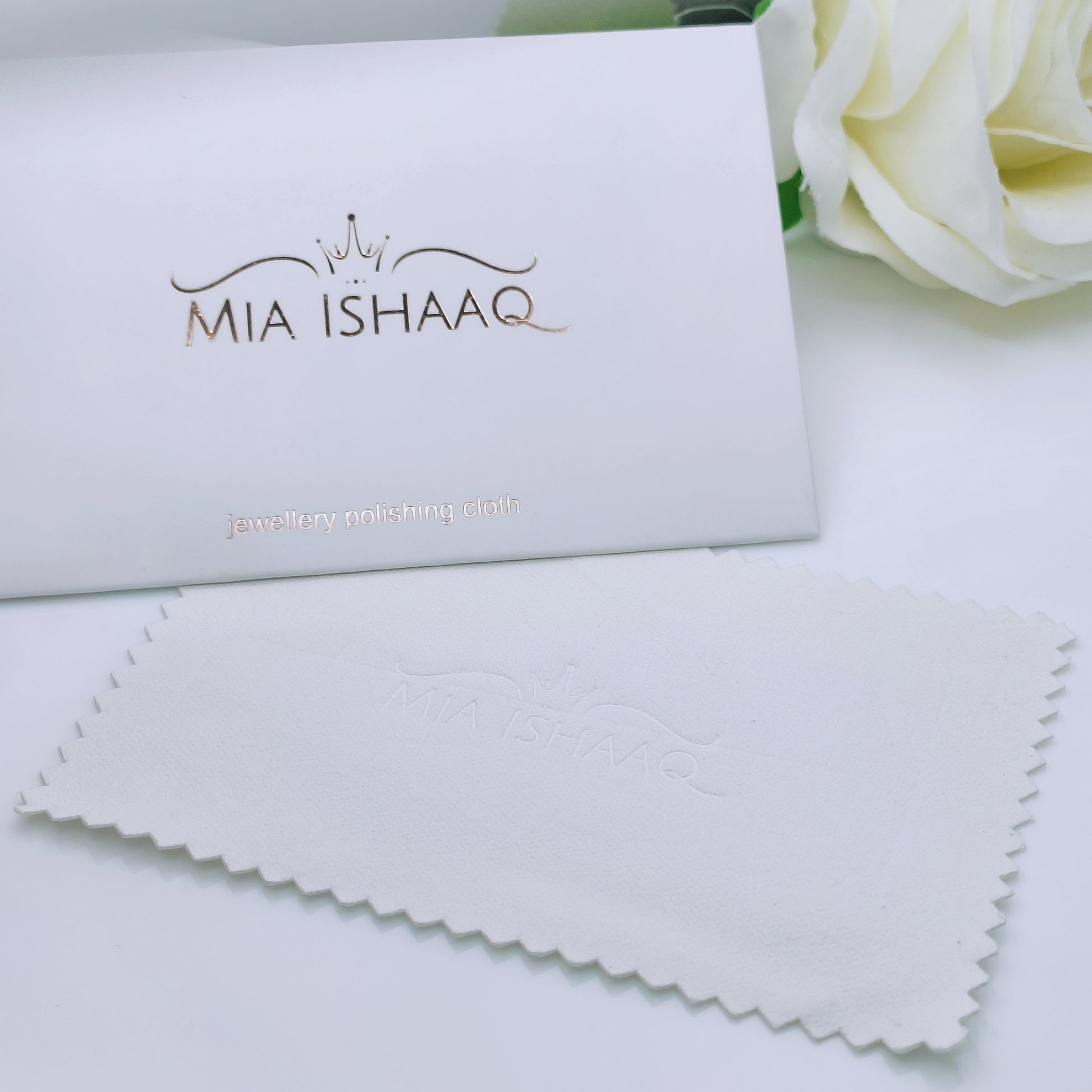 Silver jewellery polishing cloth and cleaner - Mia Ishaaq