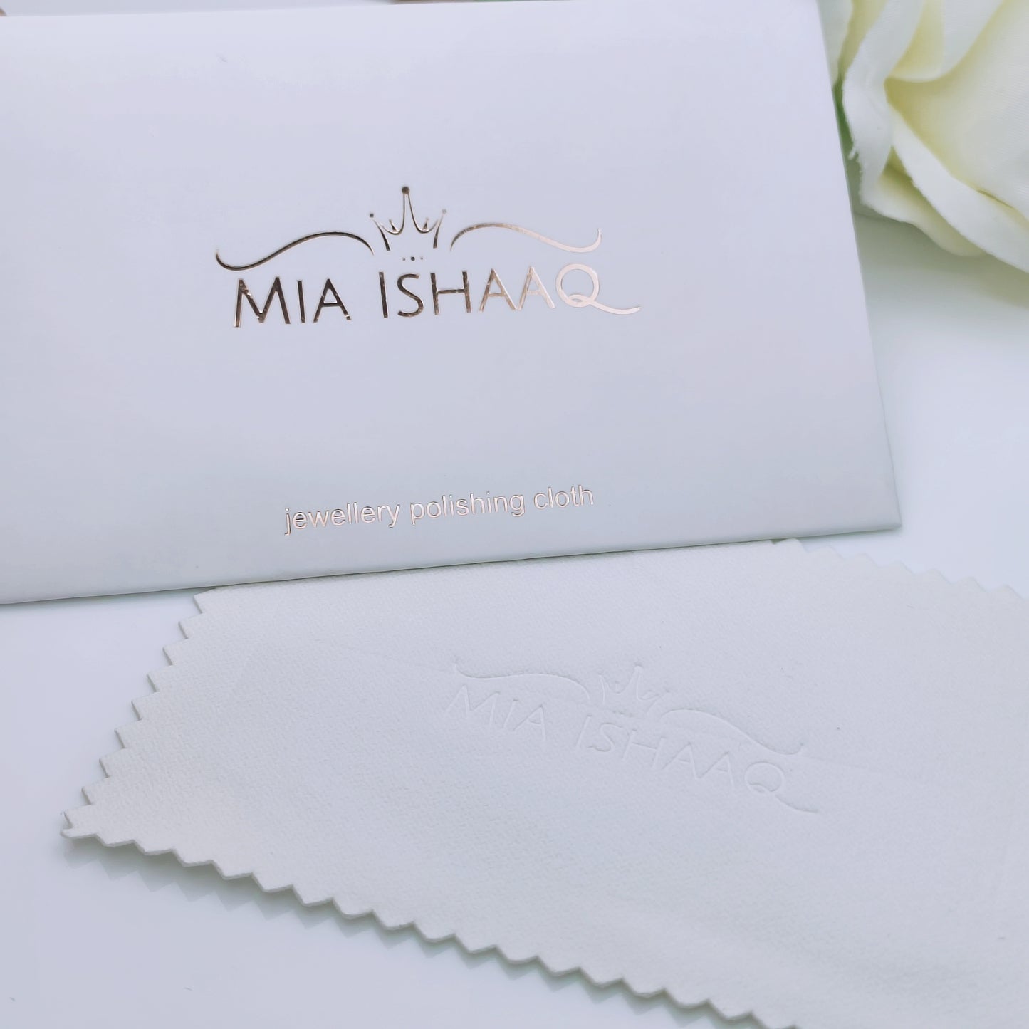 Silver jewellery polishing cloth and cleaner - Mia Ishaaq