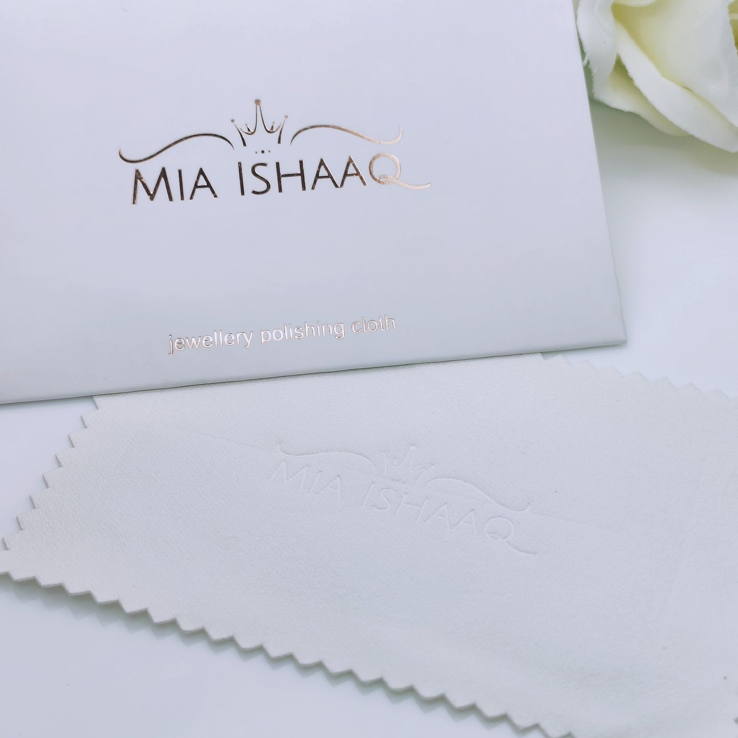 Silver jewellery polishing cloth and cleaner - Mia Ishaaq