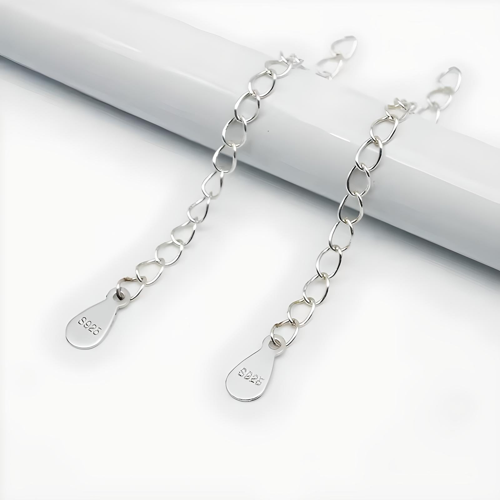 925 sterling silver bracelet necklace extension chain - Mia Ishaaq