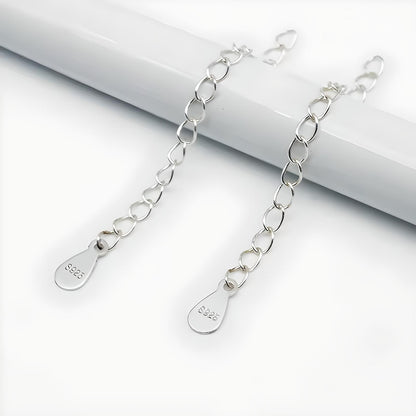 925 sterling silver bracelet necklace extension chain - Mia Ishaaq