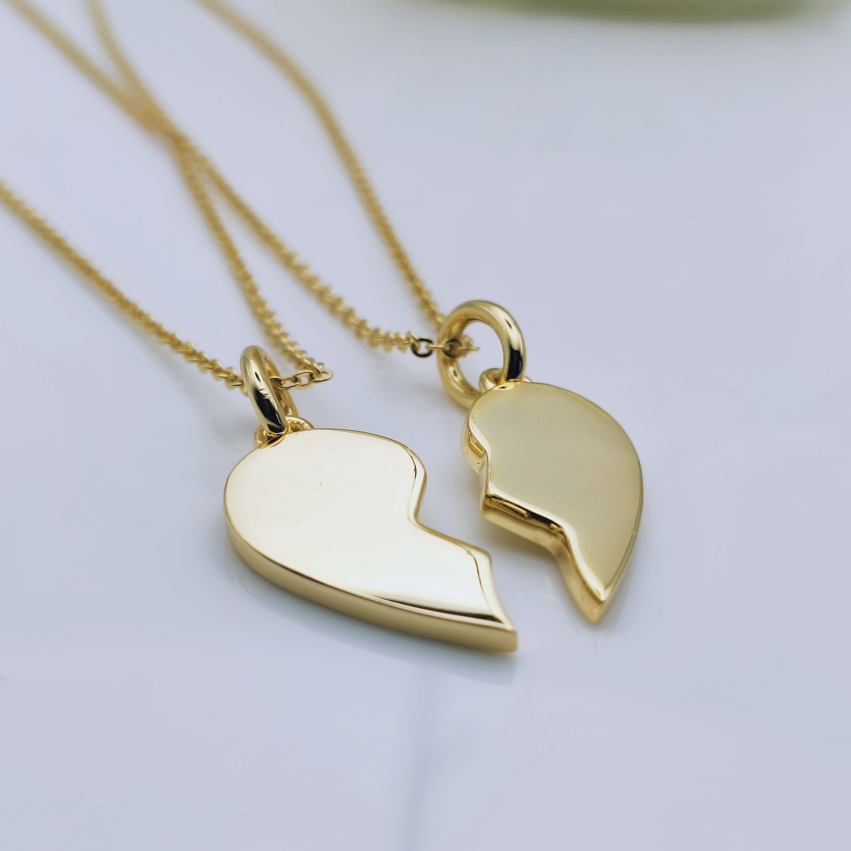 Best friend clearance heart necklaces gold