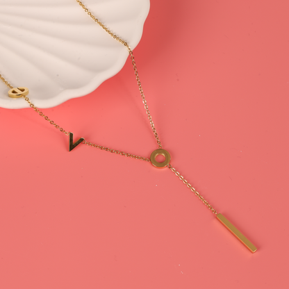 LOVE Letters Lariat Necklace