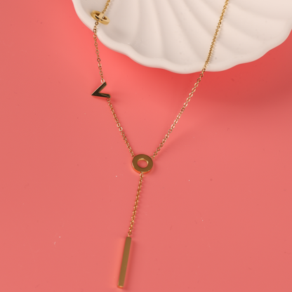 LOVE Letters Lariat Necklace