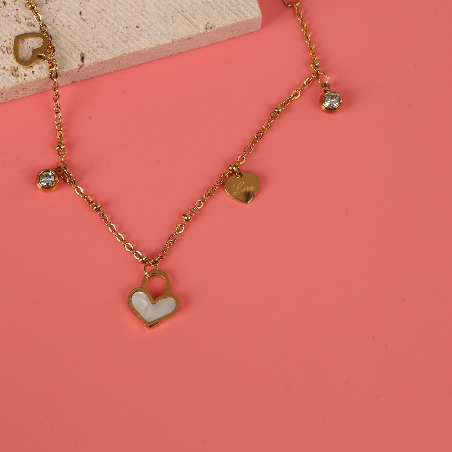 Heart Charms Bracelet