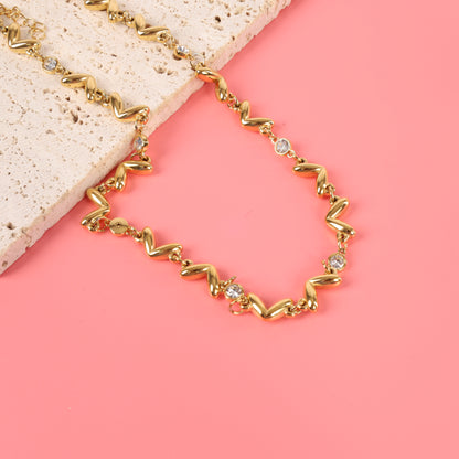 Orla Twist Gold Chain Necklace
