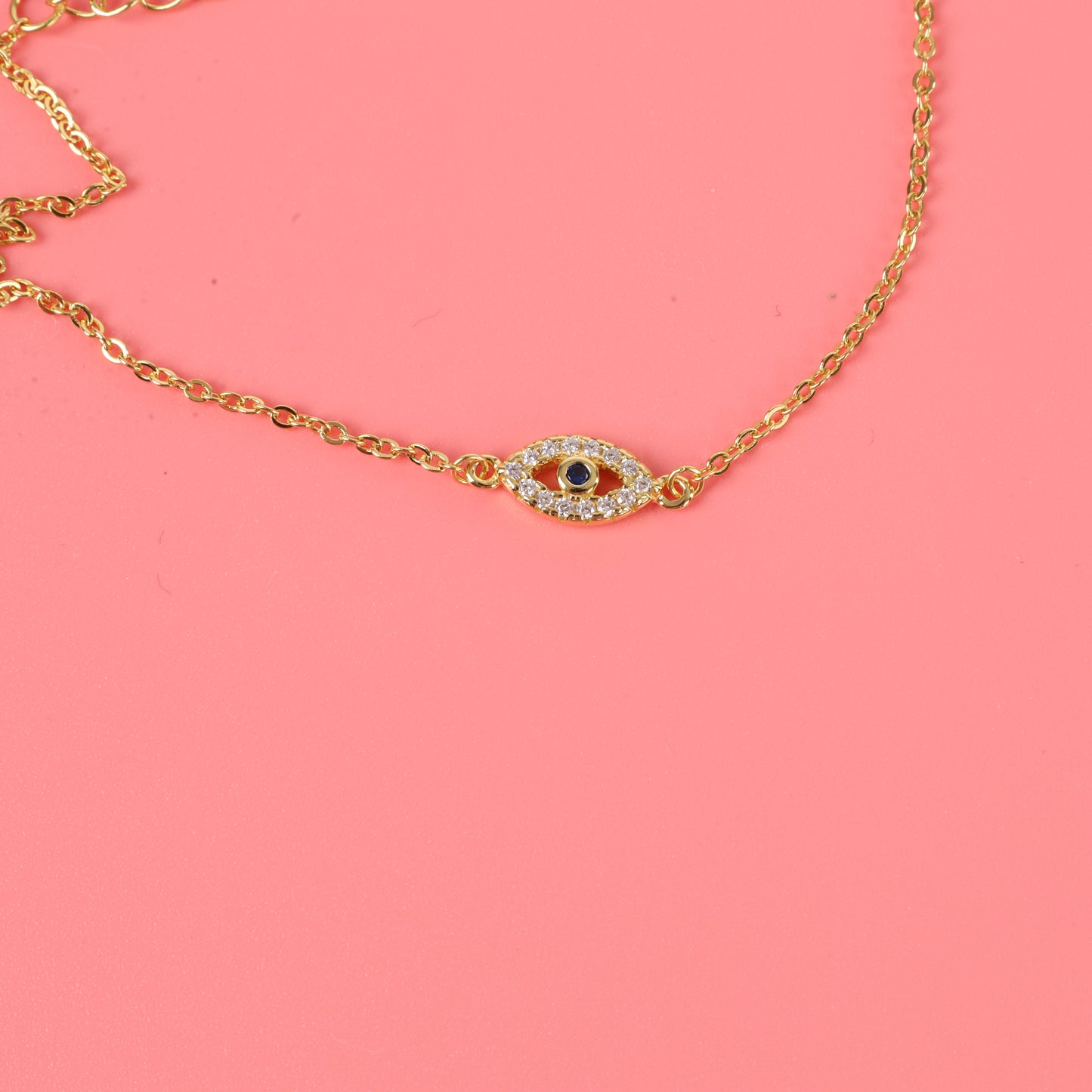 Dainty Evil Eye Elegance Bracelet - Gold