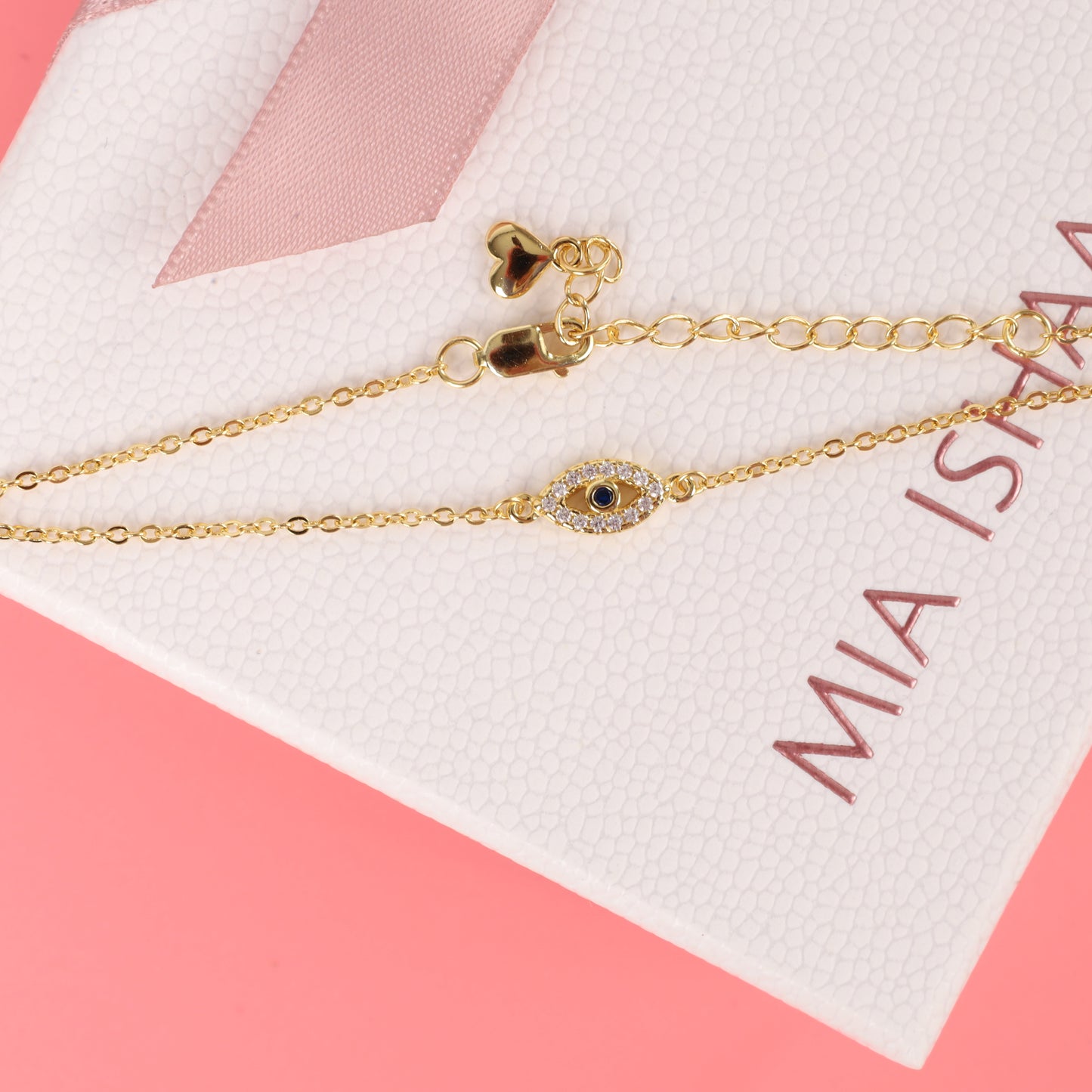 Dainty Evil Eye Elegance Bracelet - Gold