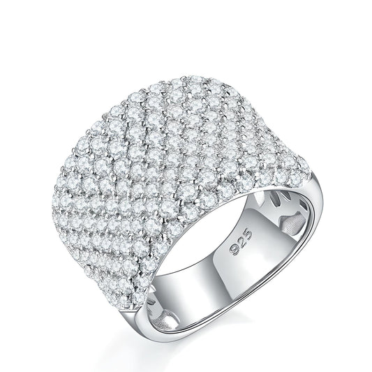 Sterling Silver Luxury Cubic Zirconia Ring - Mia Ishaaq