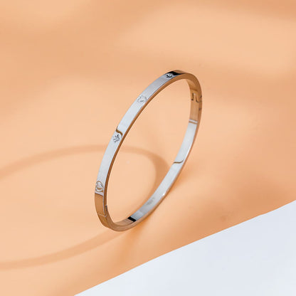 Guiding heart polaris north star bangle bracelet for women - Mia Ishaaq