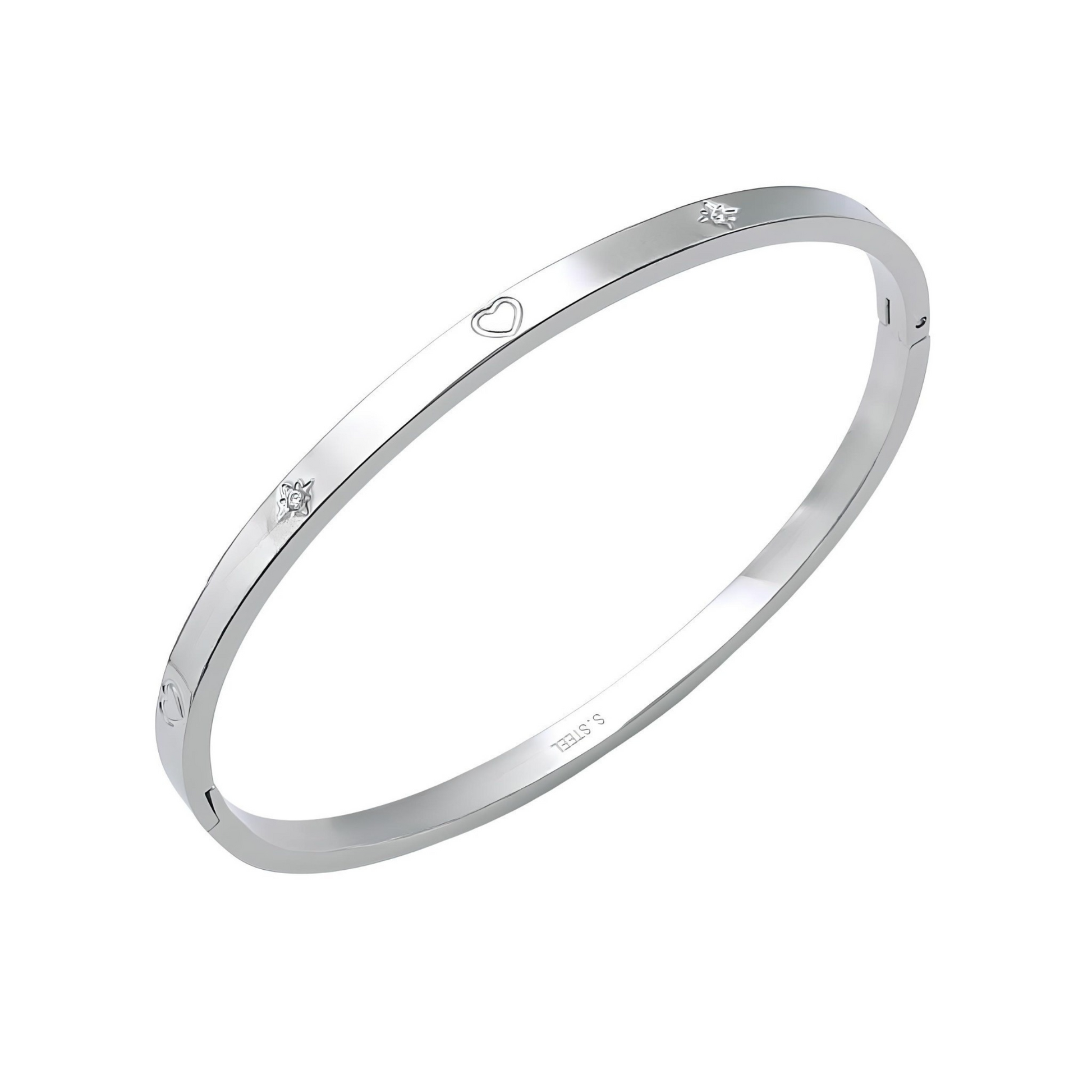 Guiding heart polaris north star bangle bracelet for women - Mia Ishaaq