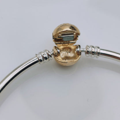 Pandora 14k gold ball clasp marking in the inside - Mia Ishaaq